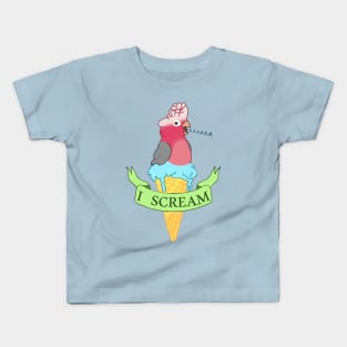 I scream Ice cream Galah Cockatoo Kids T-Shirt